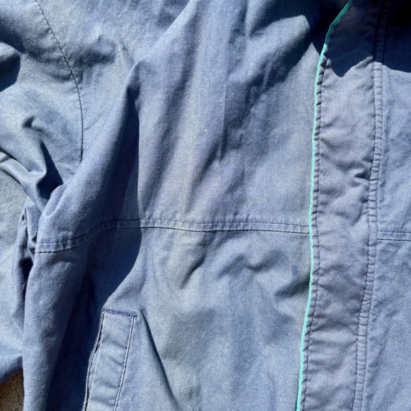 Vintage Holloway Bomber Jacket Brothers Industries Embroidered‎ Green Trim Large - Picture 4 of 5